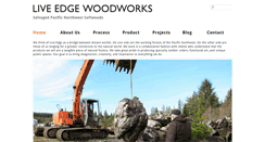 Desktop Screenshot of liveedgewoodworks.com