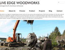 Tablet Screenshot of liveedgewoodworks.com